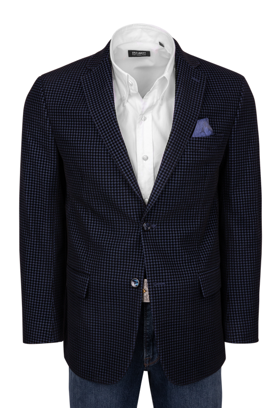 Robert Graham Somerton Houndstooth Sport Coat - Navy