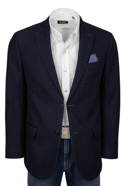 Robert Graham Somerton Houndstooth Sport Coat - Navy