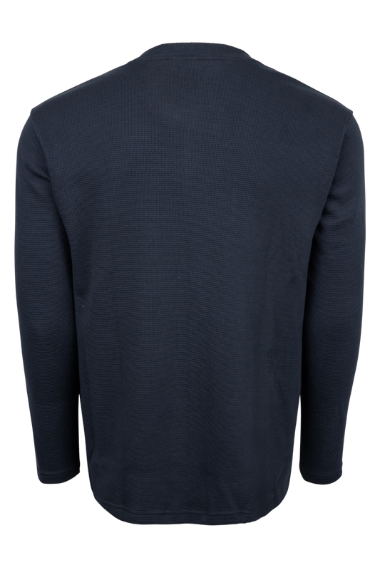 Texas Standard Waffle Henley - Navy - alternate view