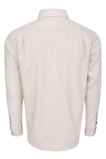 Snaps Rambler Heathered Flannel Shirt - Birch