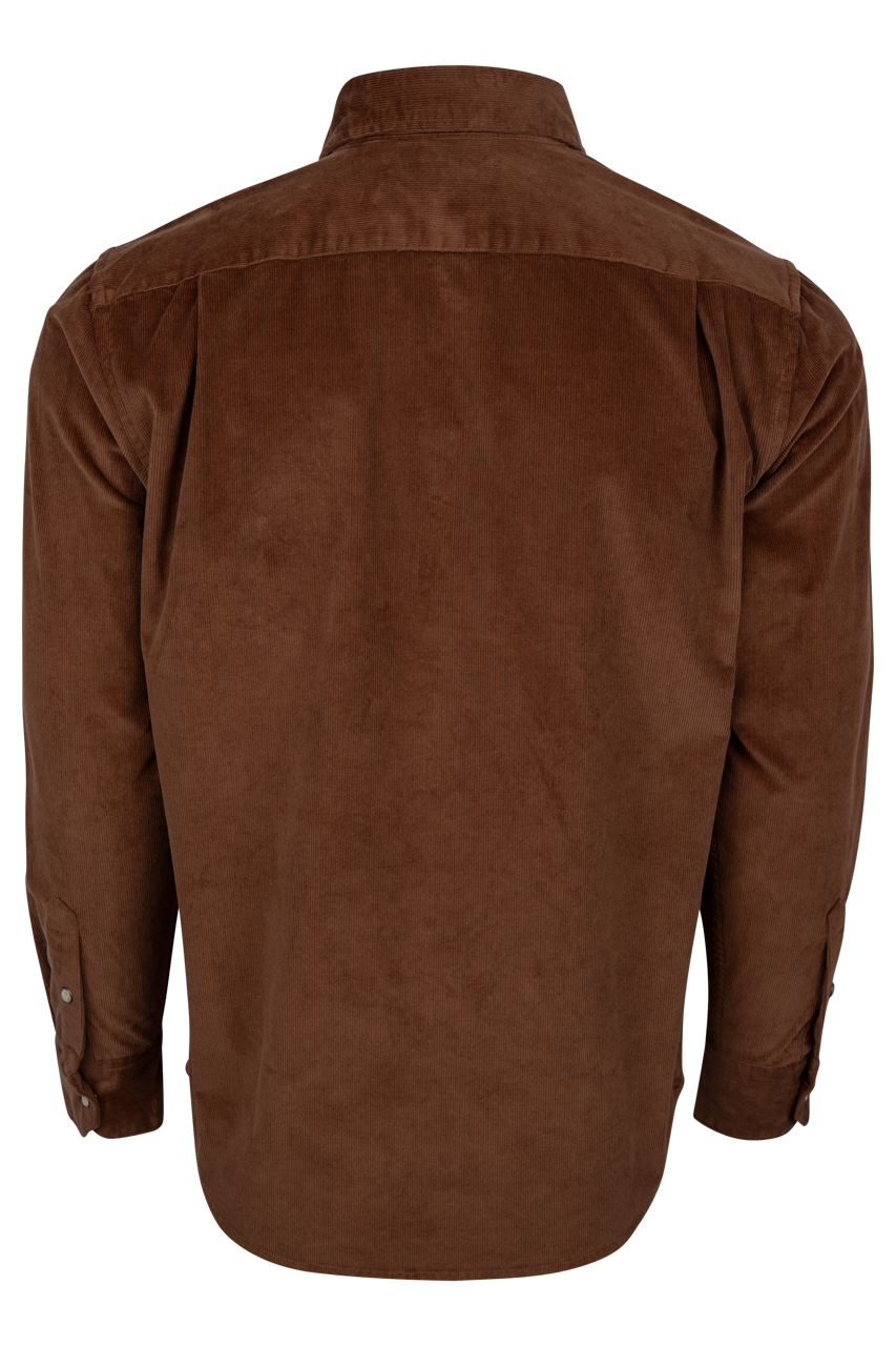 Snaps Rambler Corduroy Long Sleeve Shirt - Toffee