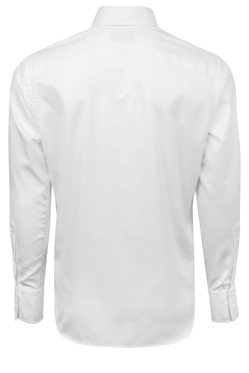Lyle Lovett for Hamilton Royal Oxford Button-Front Shirt - Solid White
