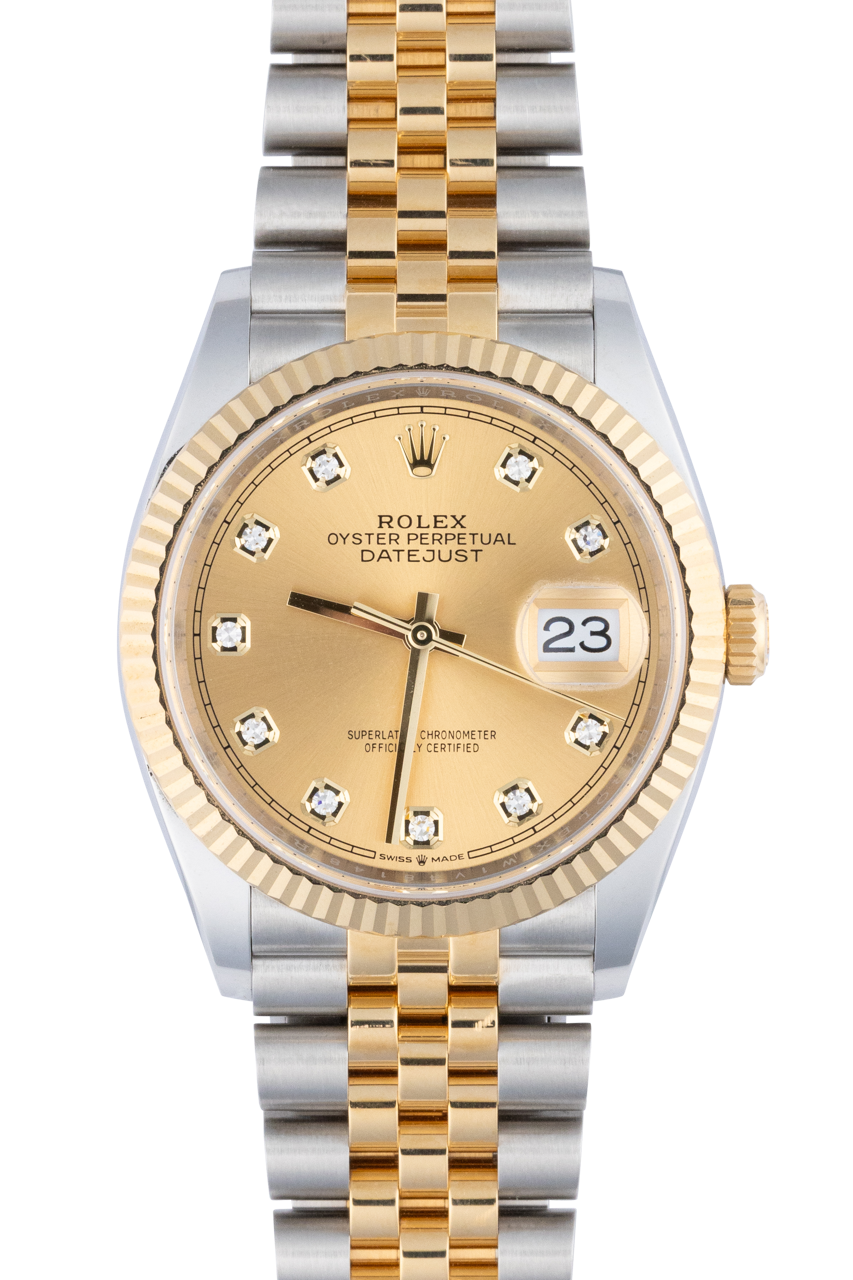 Pinto Ranch 36mm Champagne Diamond Dial Luxury Watch