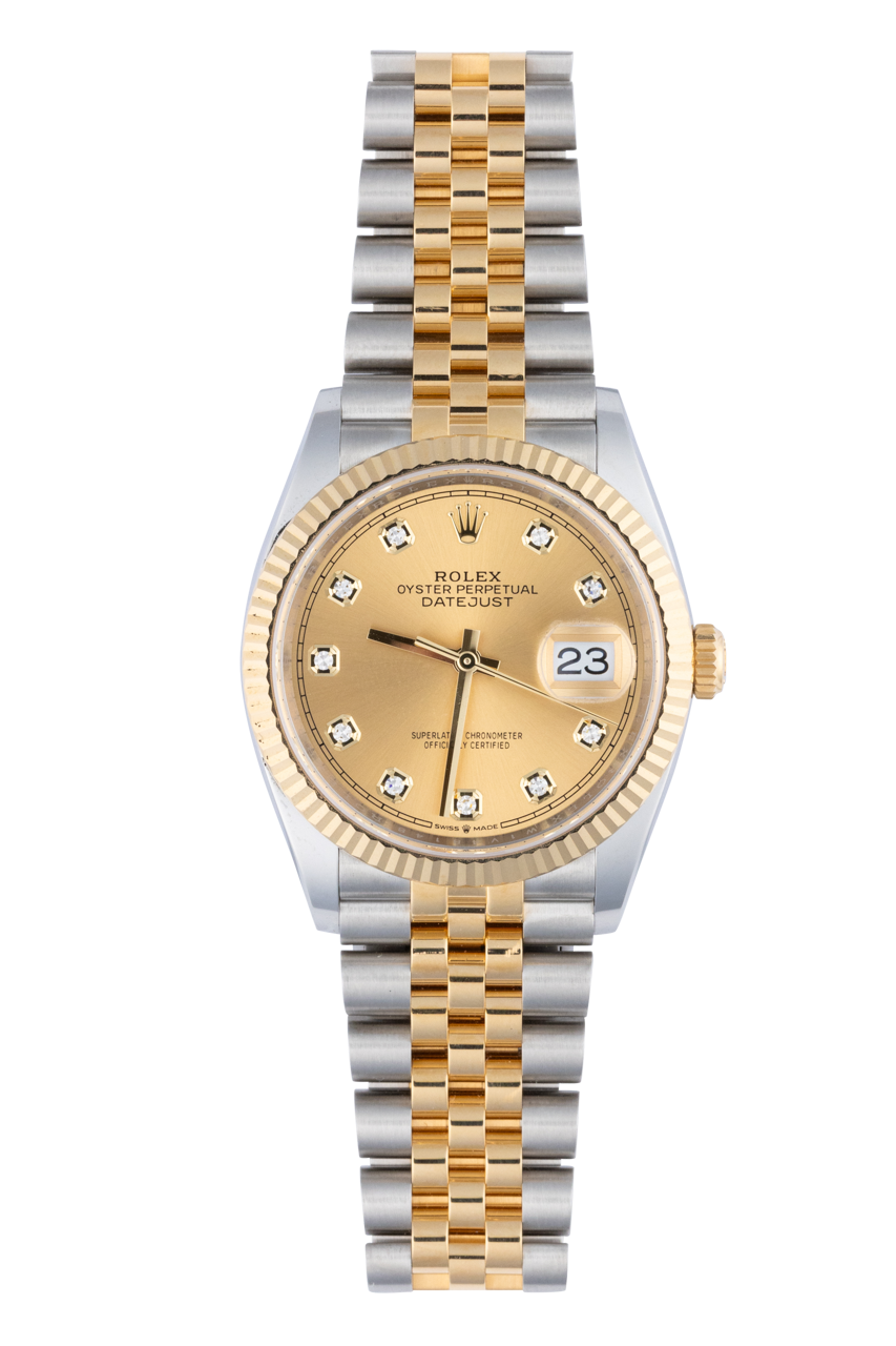 Pinto Ranch 36mm Champagne Diamond Dial Luxury Watch