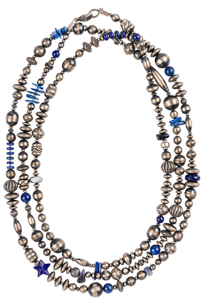 Navajo Pearl & Lapis Necklace