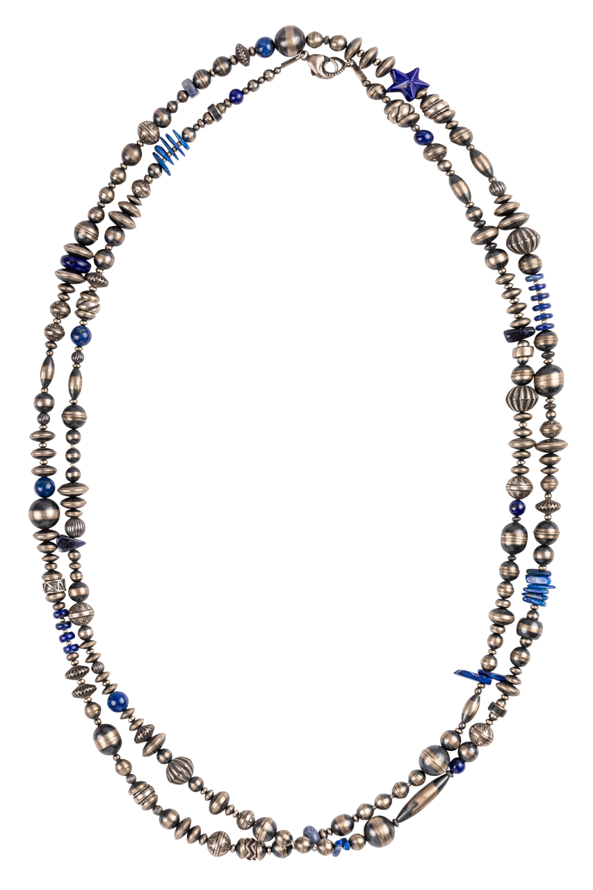 Navajo Pearl & Lapis Necklace