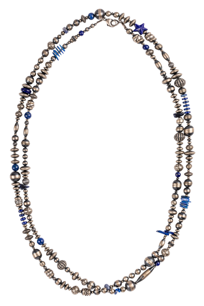 Navajo Pearl & Lapis Necklace
