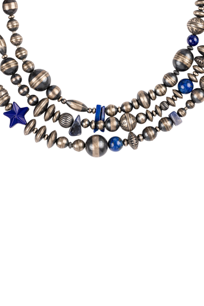 Navajo Pearl & Lapis Necklace