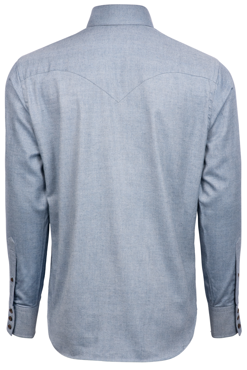 Lyle Lovett for Hamilton Button-Front Shirt - Blue Twill