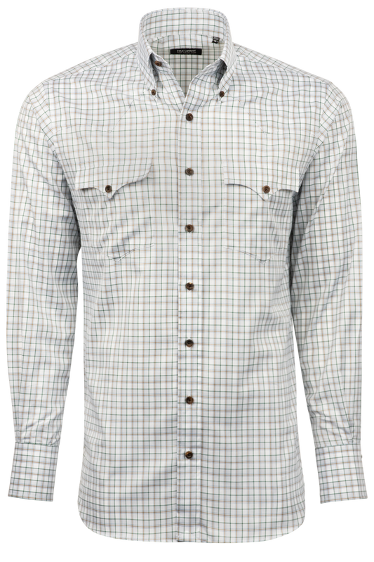 Lyle Lovett for Hamilton Button-Front Shirt - Green Check