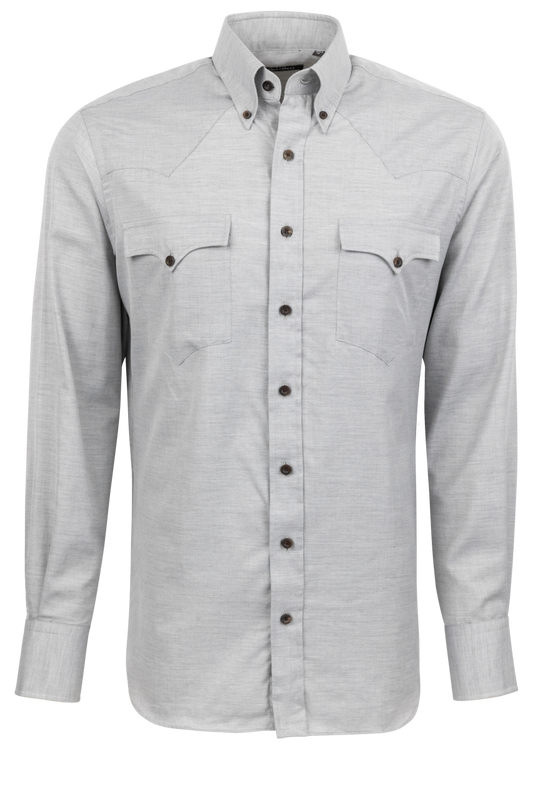 Lyle Lovett for Hamilton Button-Front Shirt - Gray