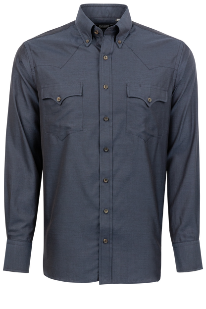 Lyle Lovett for Hamilton Button-Front Shirt - Dark Navy