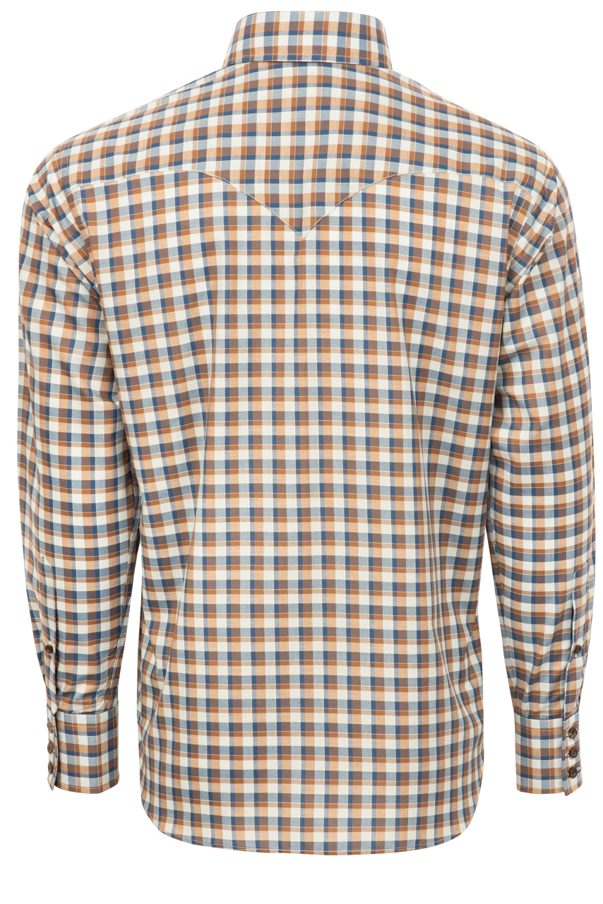 Lyle Lovett for Hamilton Button-Front Shirt - Brown Plaid