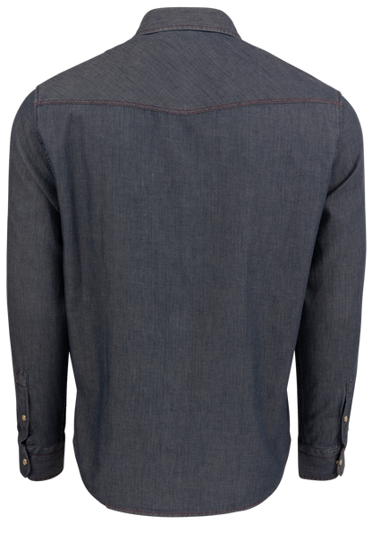 Garnet Snap Front Shirt - Rich Indigo