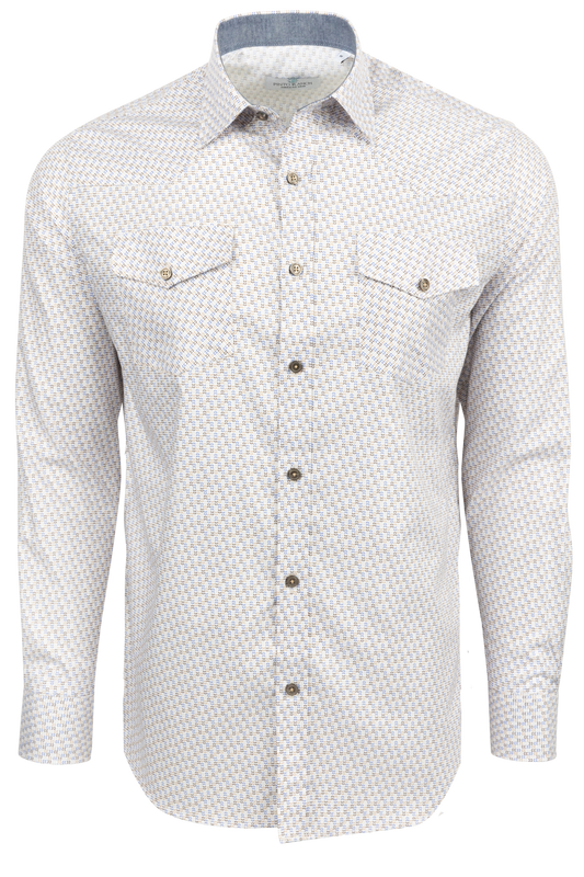 Pinto Ranch YY Collection Button-Front Shirt - Oat