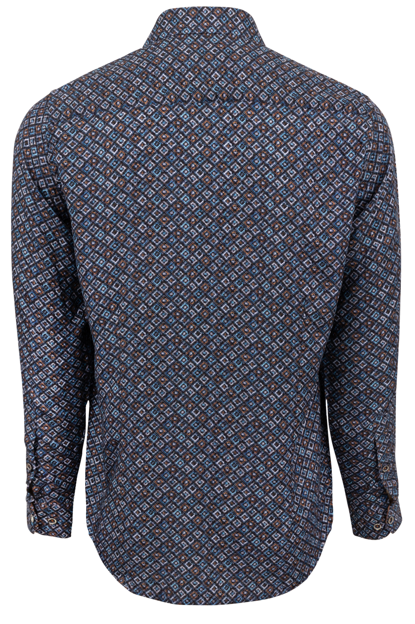 Pinto Ranch YY Collection Button-Front Shirt - Brown Multi