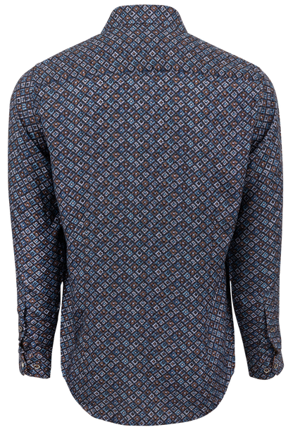 Pinto Ranch YY Collection Button-Front Shirt - Brown Multi