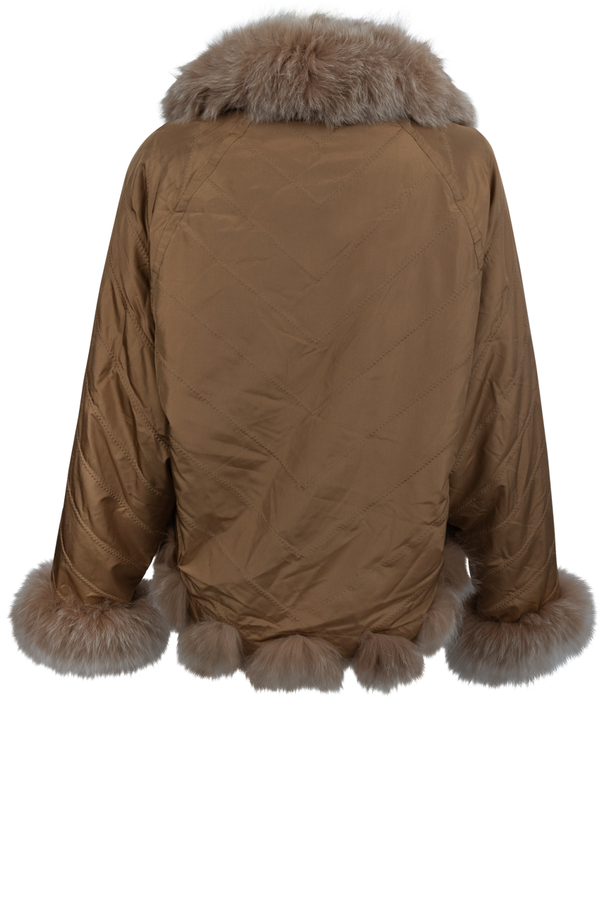 Diomi Silk Fox Bomber Jacket