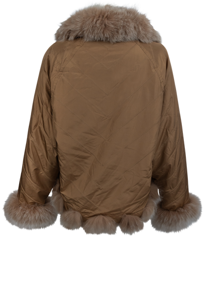 Diomi Silk Fox Bomber Jacket