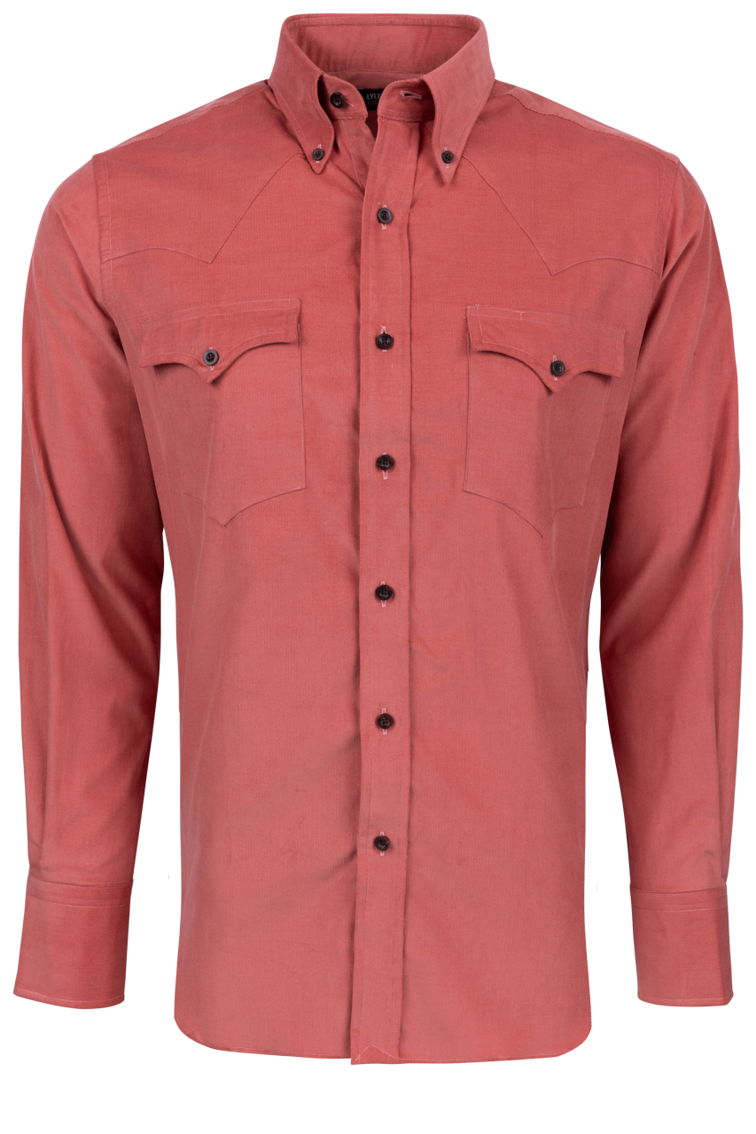 Lyle Lovett for Hamilton Snap Front Shirt - Coral