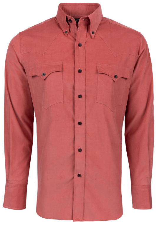 Lyle Lovett for Hamilton Snap Front Shirt - Coral