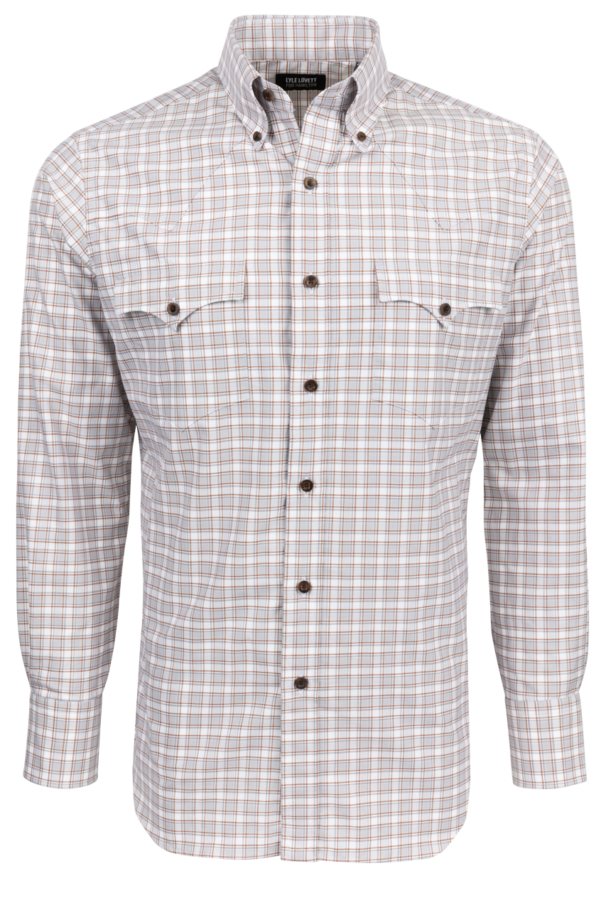 Lyle Lovett for Hamilton Snap Front Shirt - Gray Check