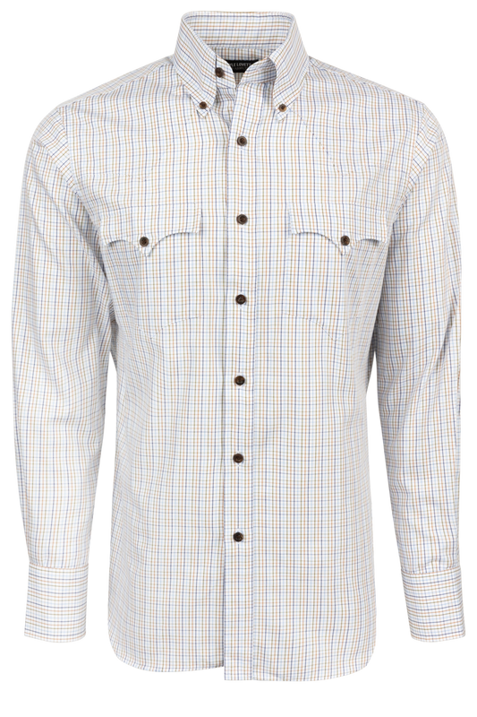 Lyle Lovett for Hamilton Snap Front Shirt - Blue and Yellow