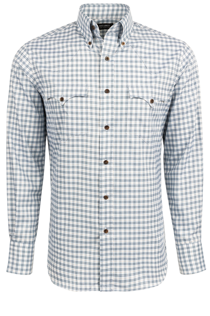 Lyle Lovett for Hamilton Snap Front Shirt - Blue Check