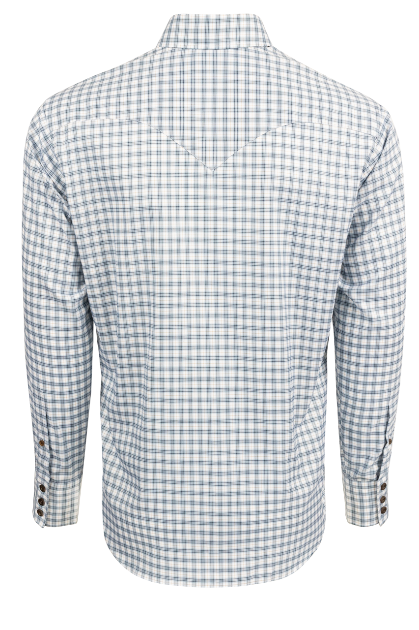 Lyle Lovett for Hamilton Snap Front Shirt - Blue Check
