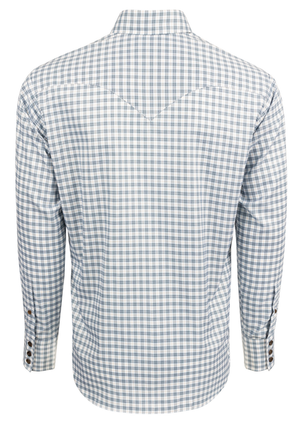 Lyle Lovett for Hamilton Snap Front Shirt - Blue Check