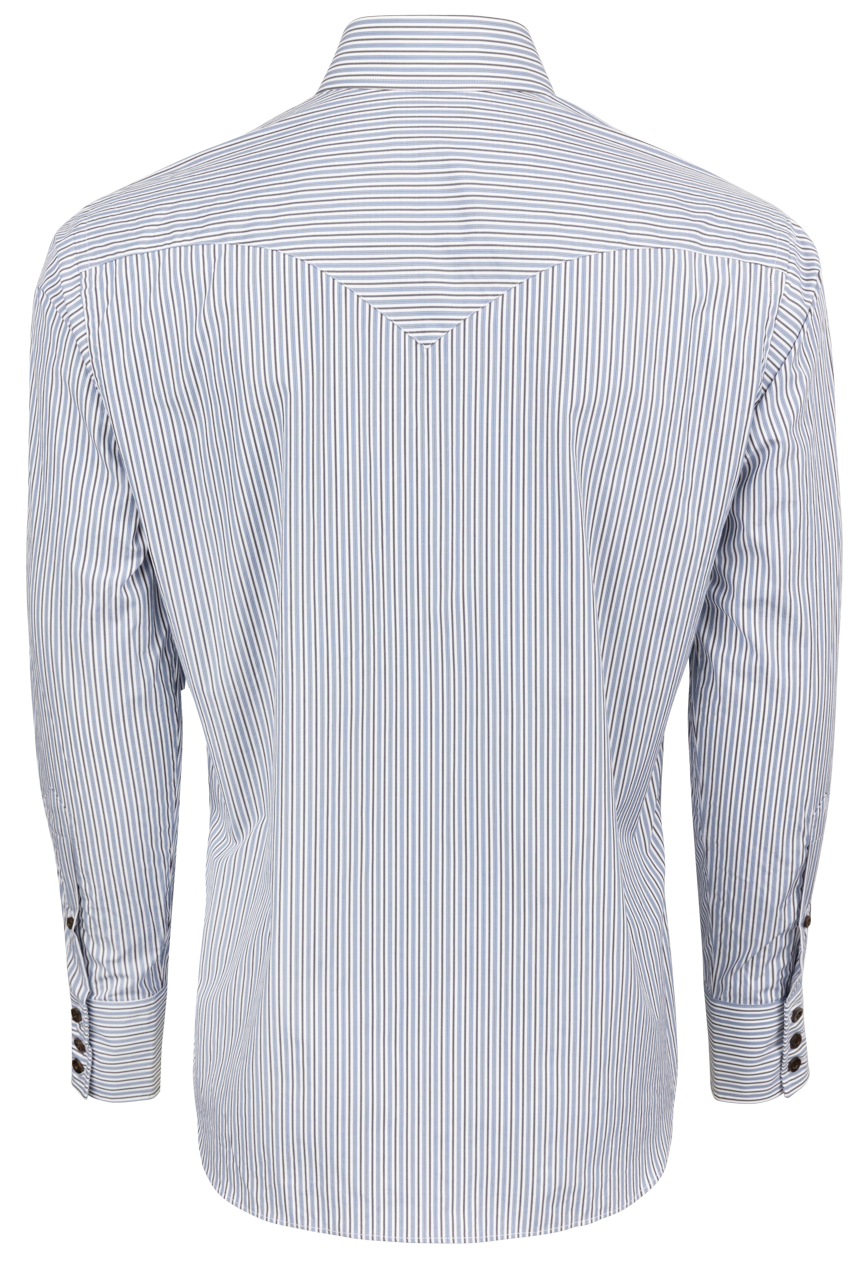Lyle Lovett for Hamilton Snap Front Shirt - Blue