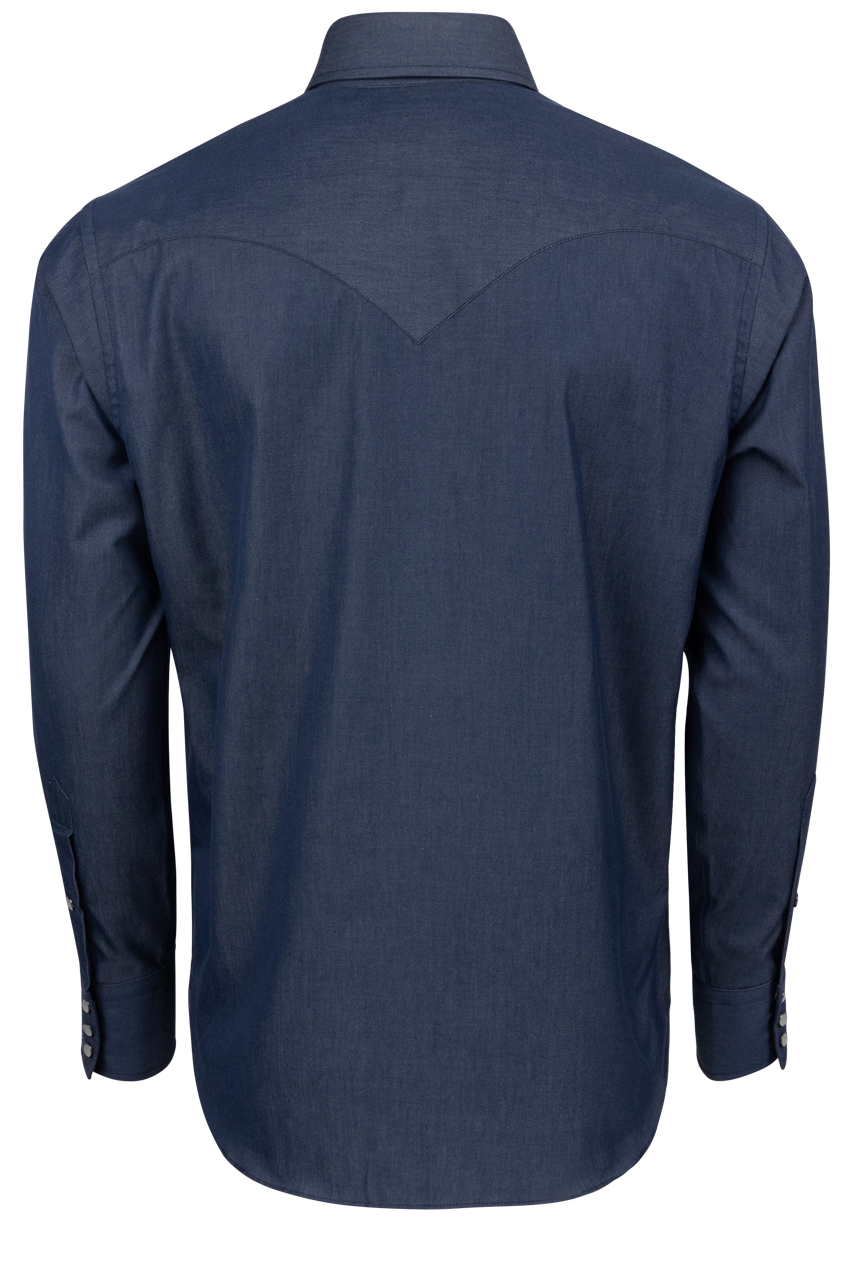 Lyle Lovett for Hamilton Snap Front Shirt - Navy Denim