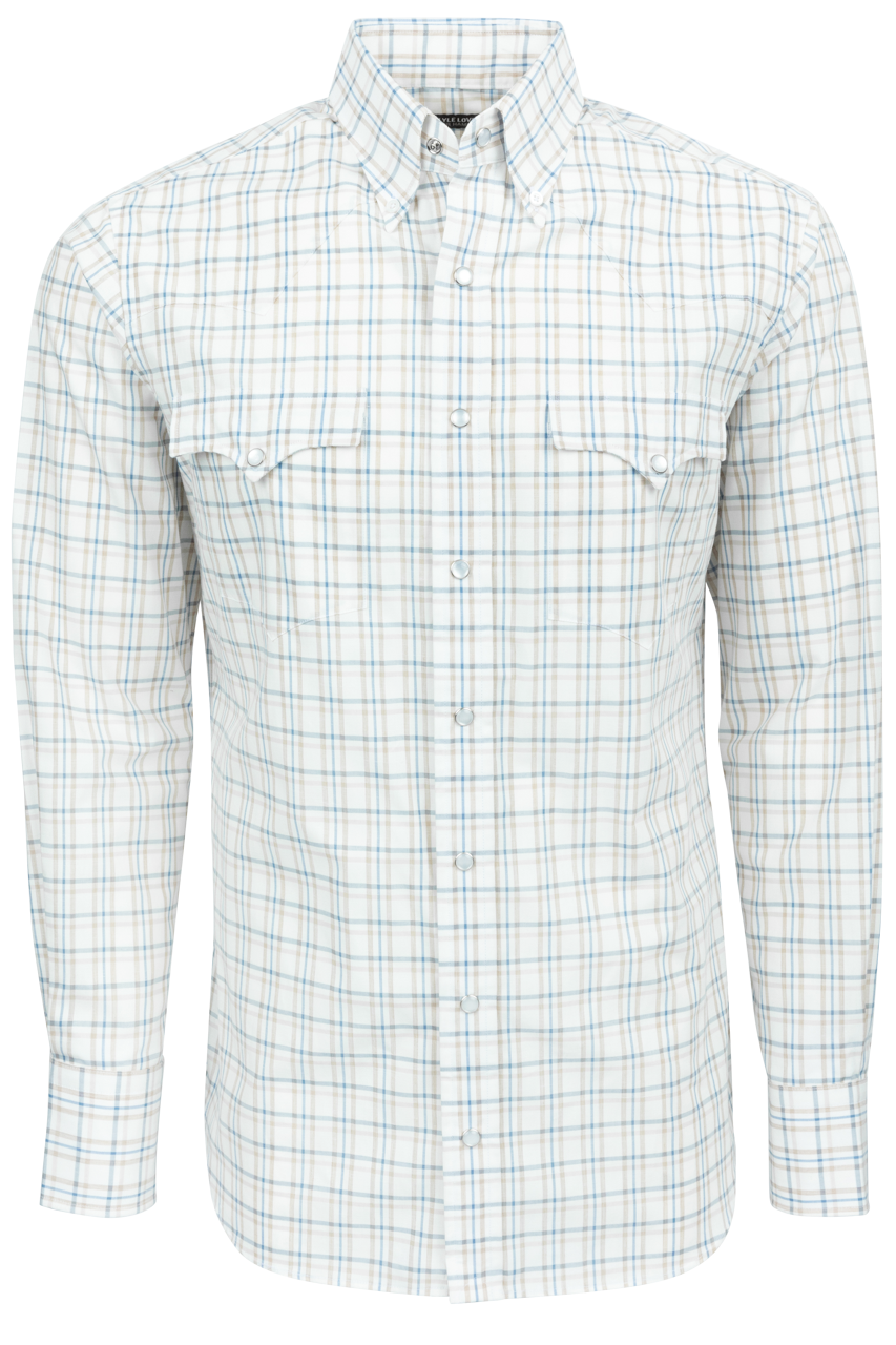 Lyle Lovett for Hamilton Snap Front Shirt - Multi Plaid