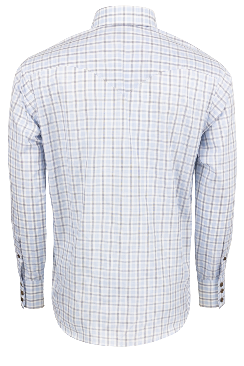 Lyle Lovett for Hamilton Button-Front Shirt - Navy Check