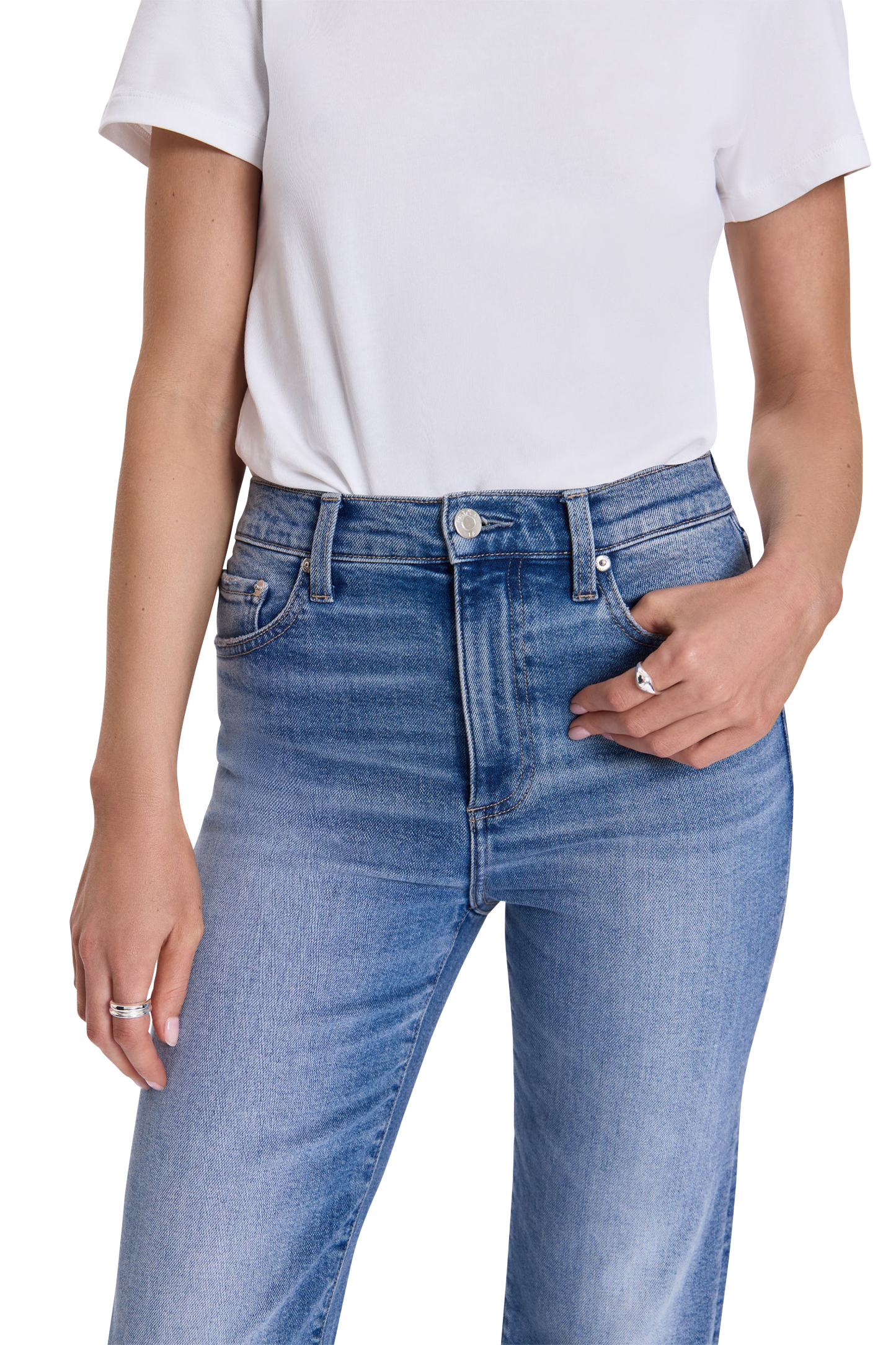 Pistola Evie High Rise Bootcut Jeans - Medium Wash