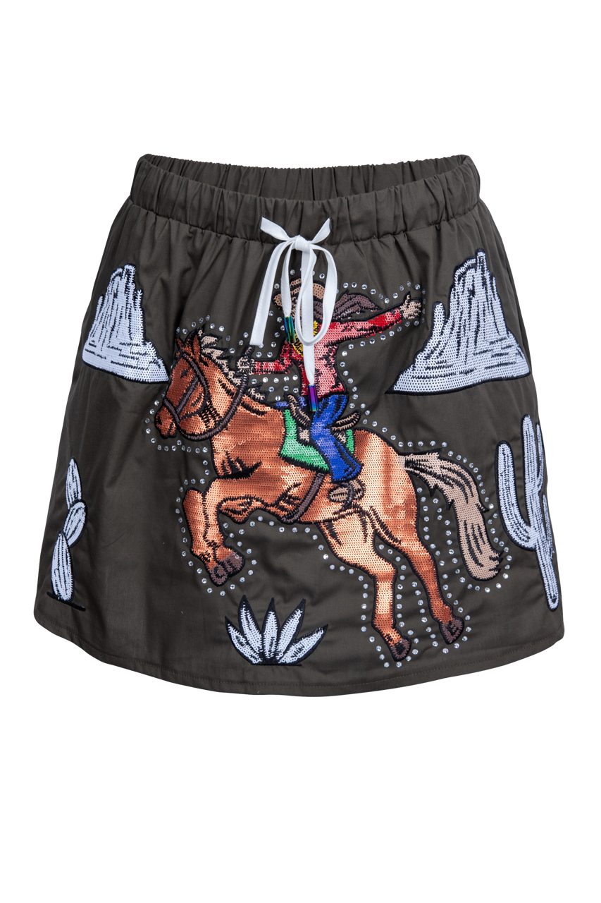 Queen of Sparkles Western Icon Skirt