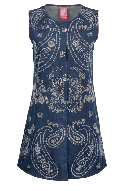 Queen of Sparkles Denim Tank Dress