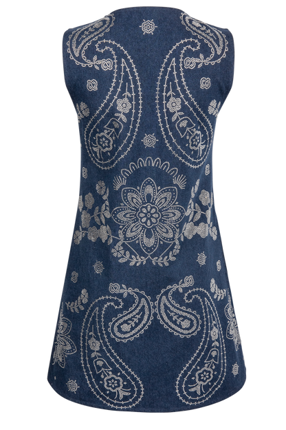 Queen of Sparkles Denim Tank Dress