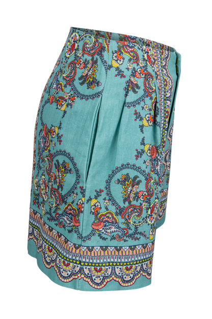 Noelle Paisley Print Shorts