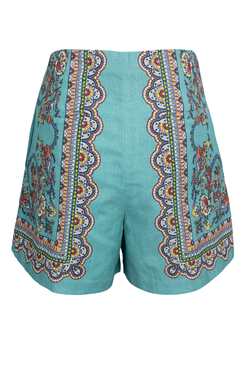 Noelle Paisley Print Shorts