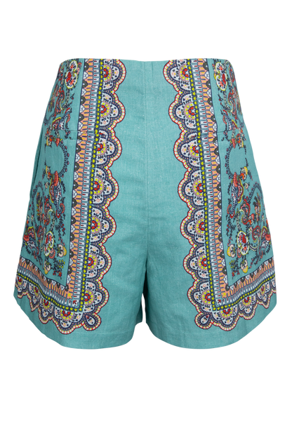 Noelle Paisley Print Shorts