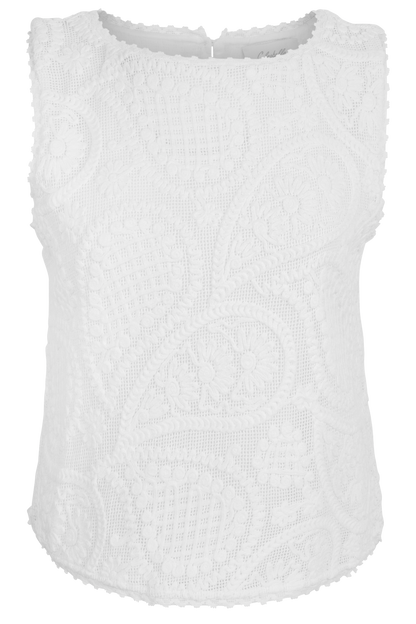 Willow Paisley Lace Sleeveless Top