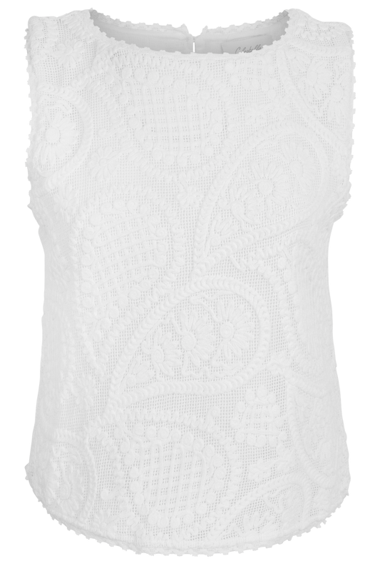 Willow Paisley Lace Sleeveless Top