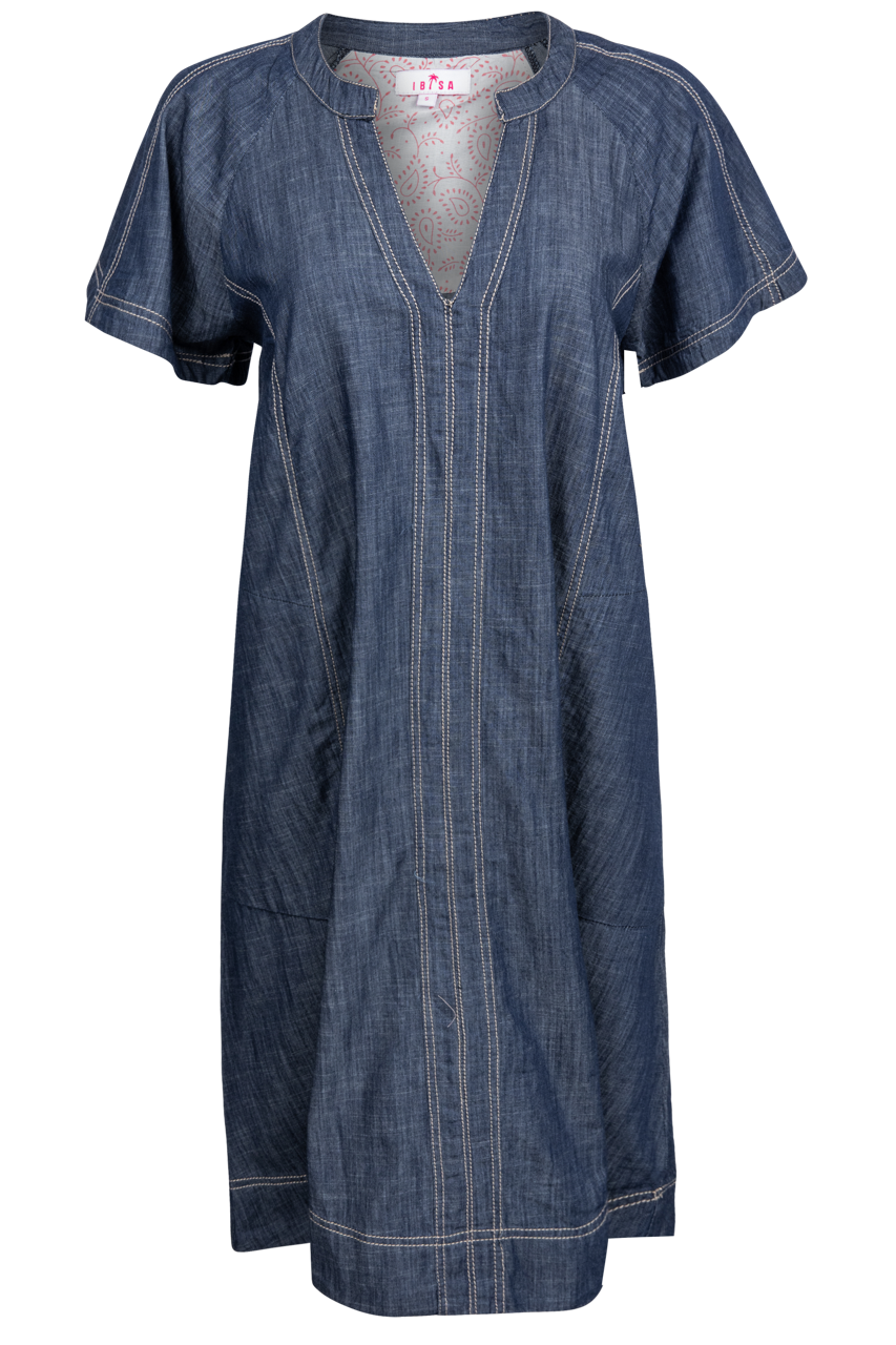 Ibisa Denim Swing Dress