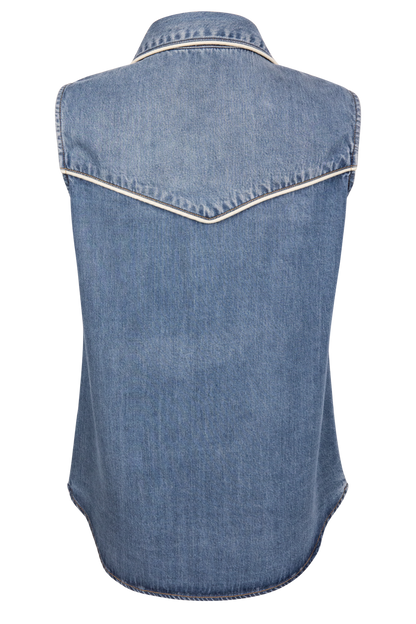 Stetson Women's Sleeveless Denim Blouse