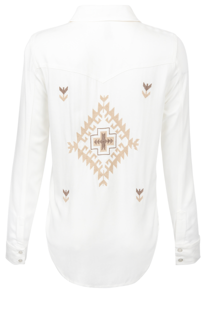Stetson Aztec Embroidered Snap Shirt