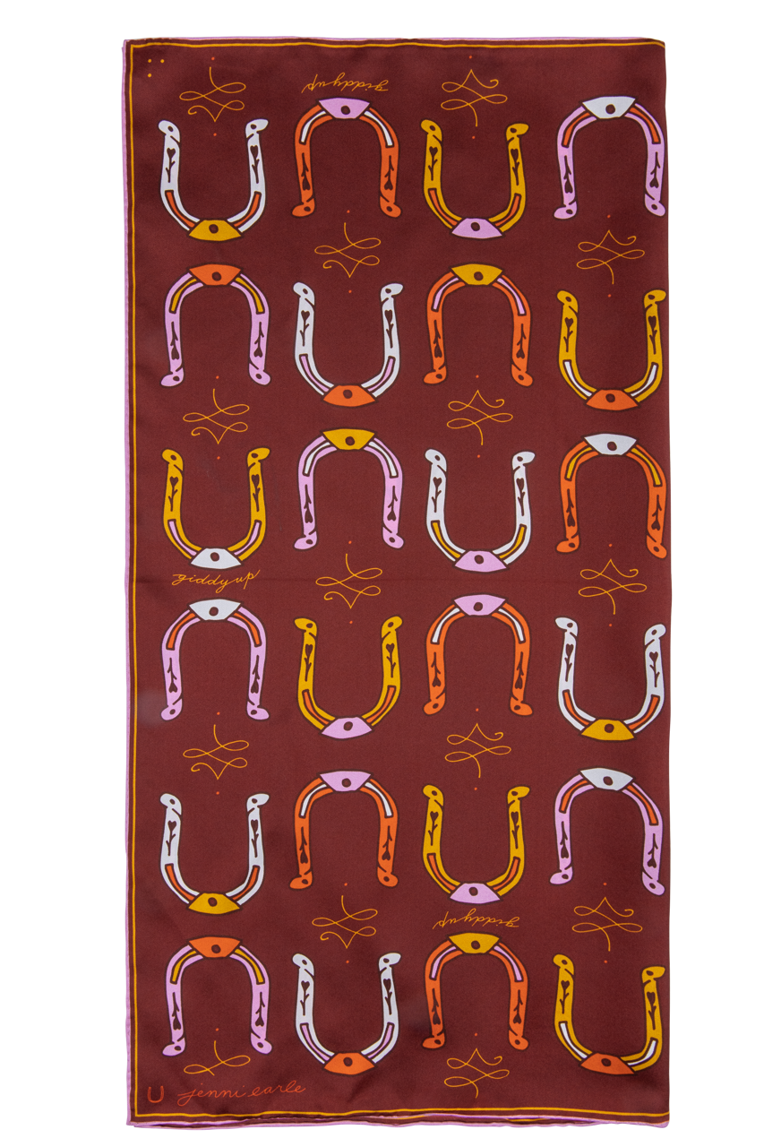 Jenni Earle Giddy Up Silk Scarf