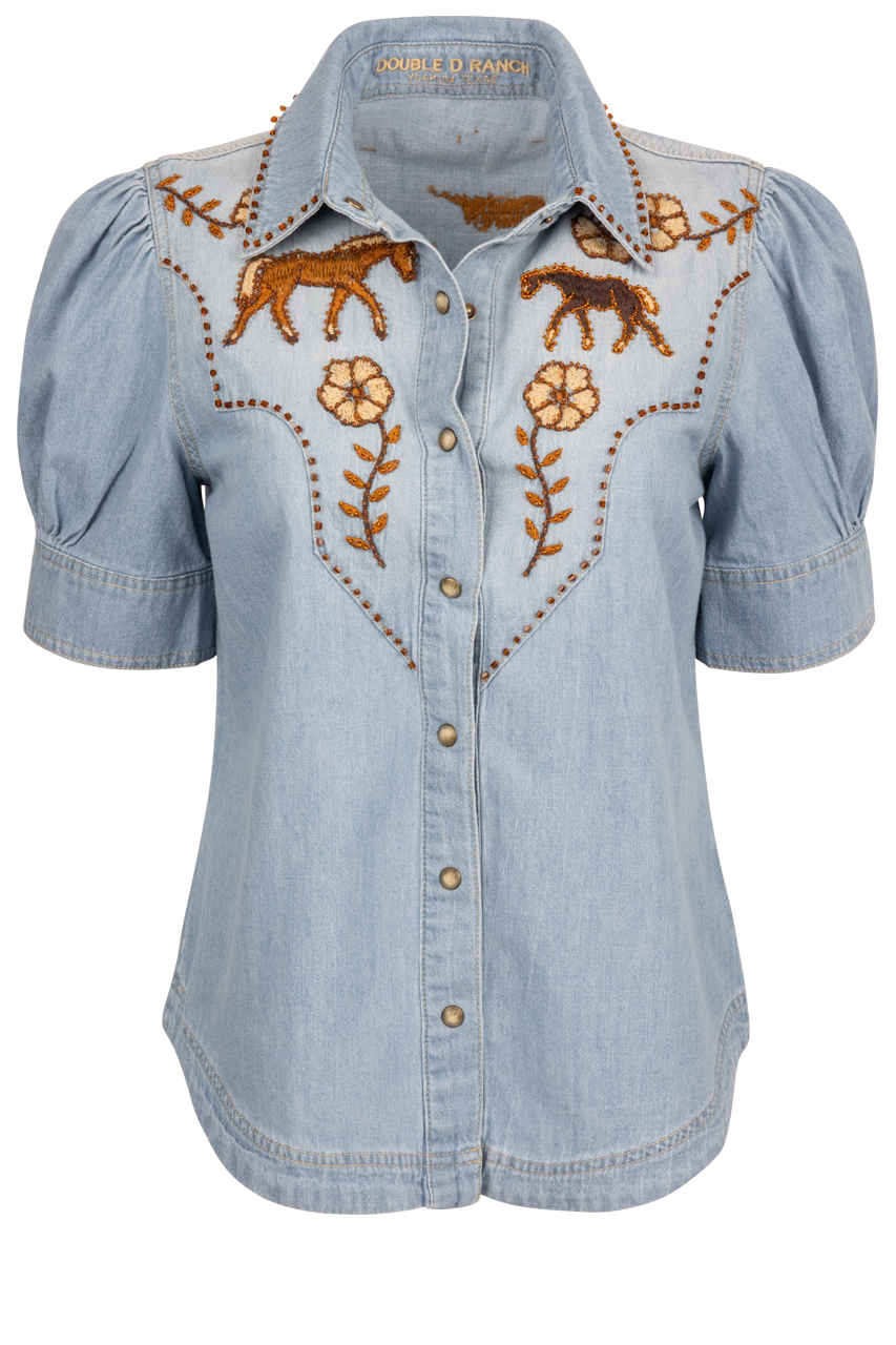 Double D Ranch Little Blues Pony Top