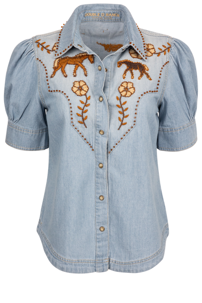 Double D Ranch Little Blues Pony Top
