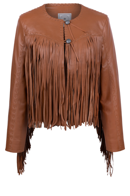 Double D Ranch Sonora Fringe Jacket - Pecan